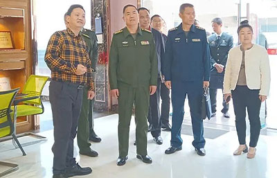 佛山軍分區(qū)政委、禪城區(qū)委常委領(lǐng)導(dǎo)一行蒞臨金凱地調(diào)研指